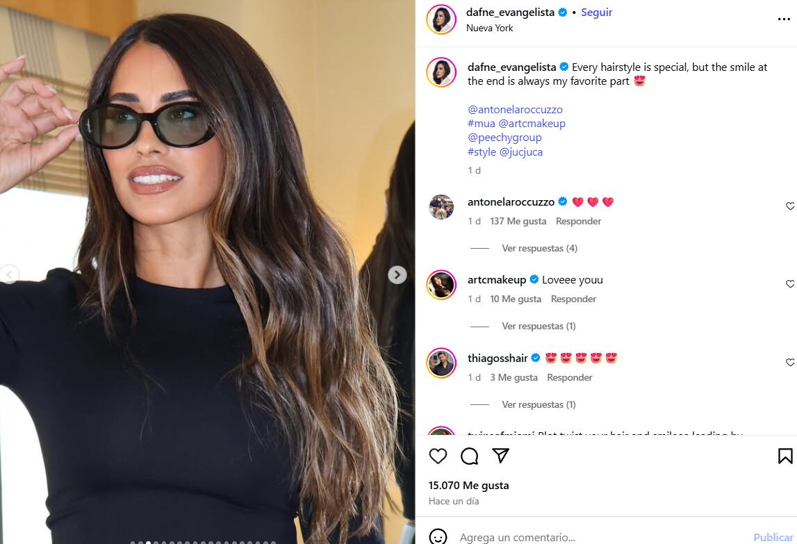 La estilista de Antonella Rocuzzo compartió su más reciente cambio de look