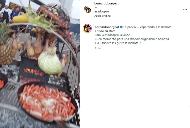 La pareja de Carmen Gloria Arroyo es un asiduo asador de famosos en el Estadio Nacional.