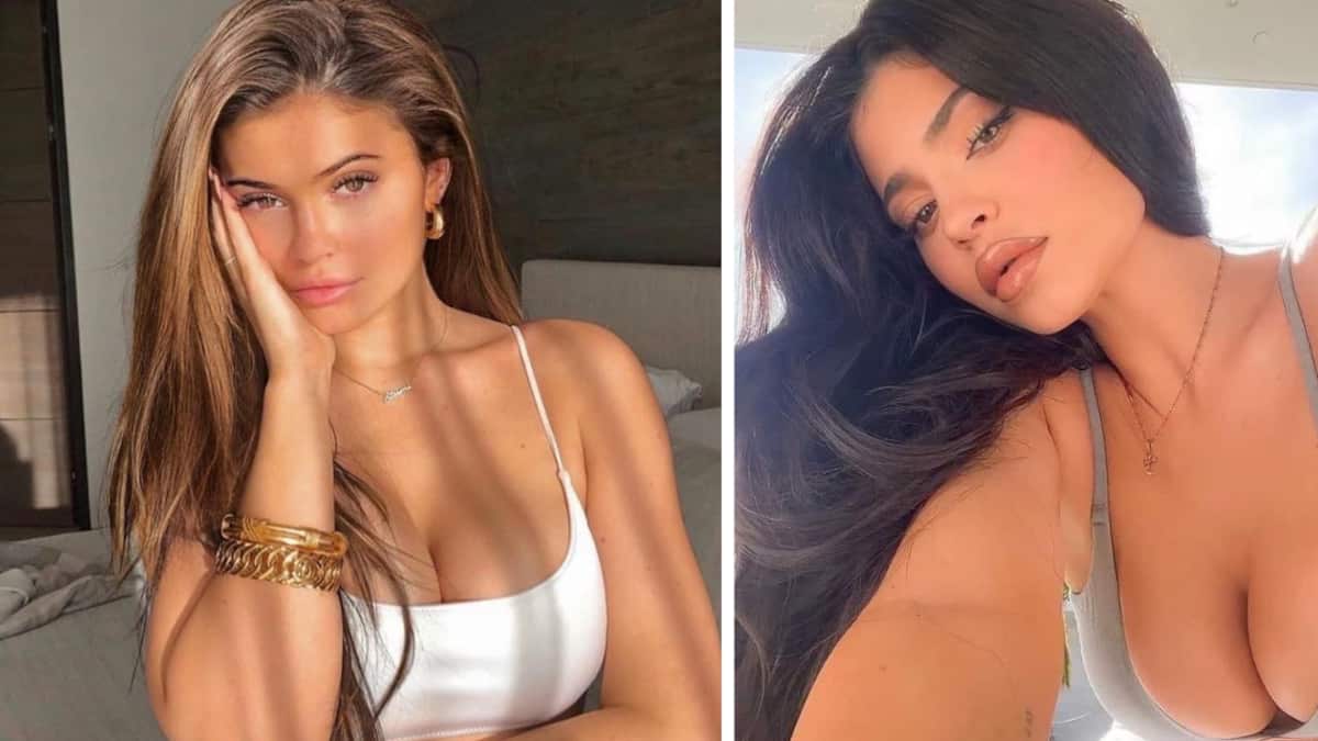 Kylie Jenner deslumbró sin maquillaje y con acné