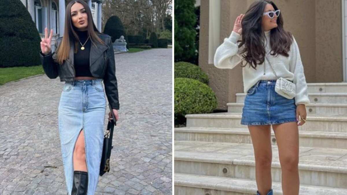 Moda faldas de mezclilla