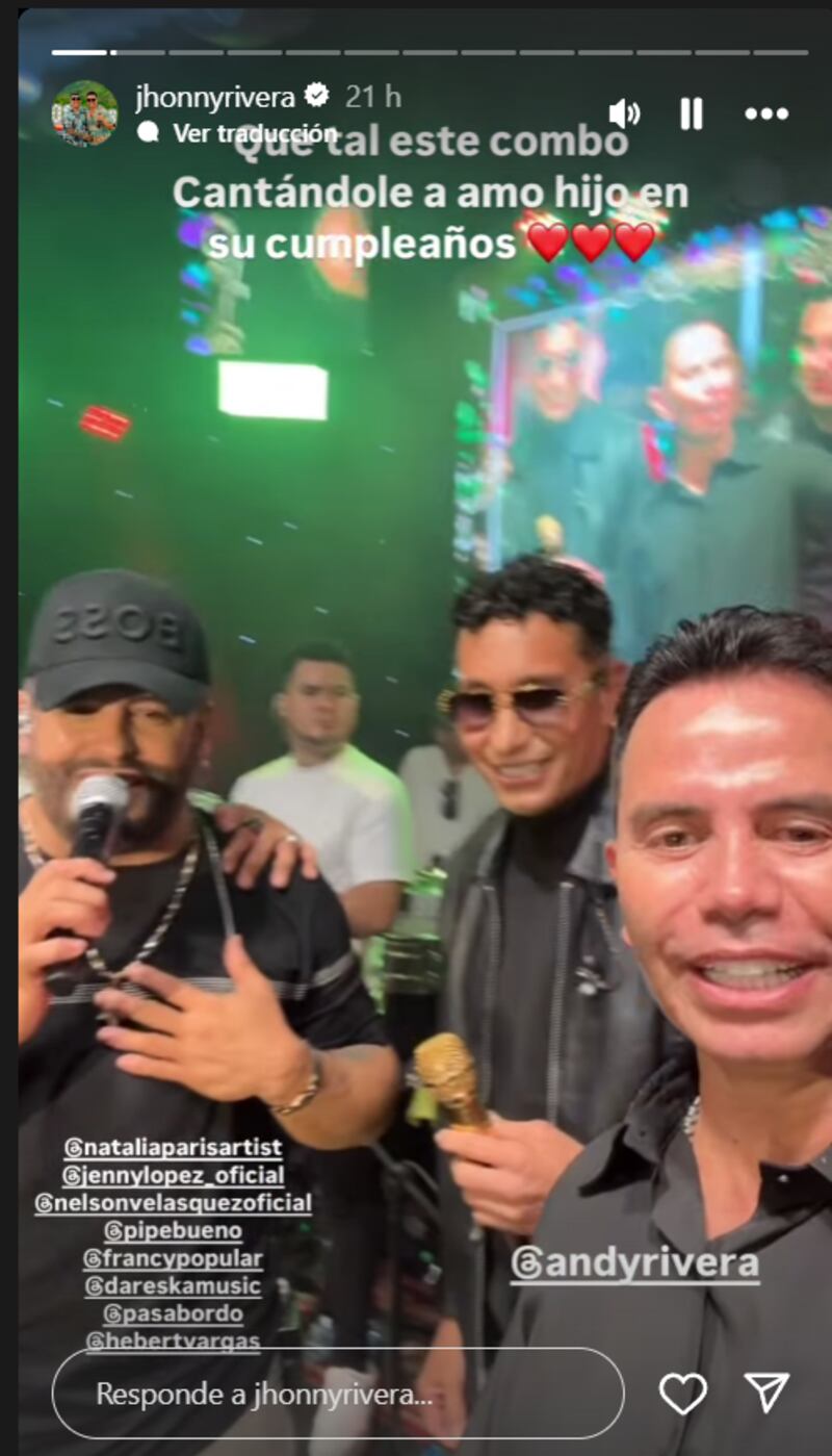 Jhonny Rivera se ‘metió la mano al drill’ y le dio tremendo regalo a Andy Rivera por sus 30 añitos