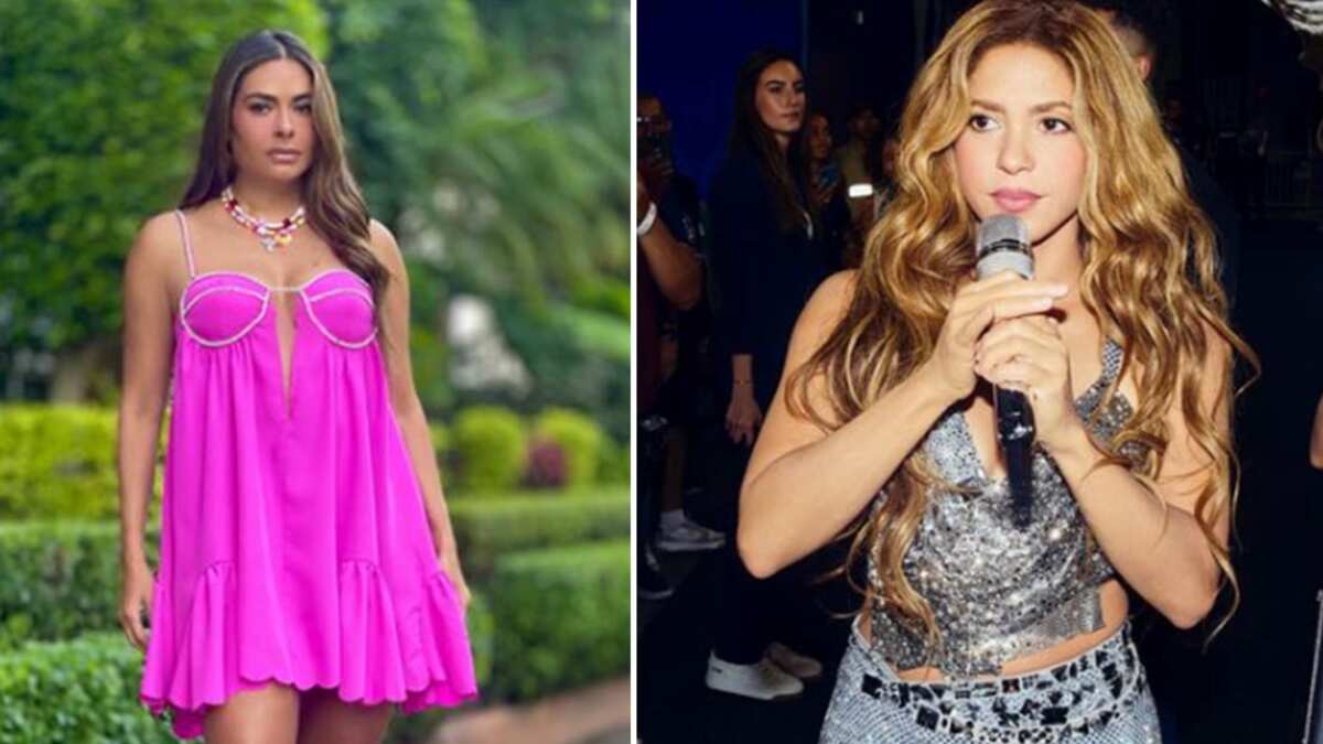 Galilea Montijo y Shakira vestido