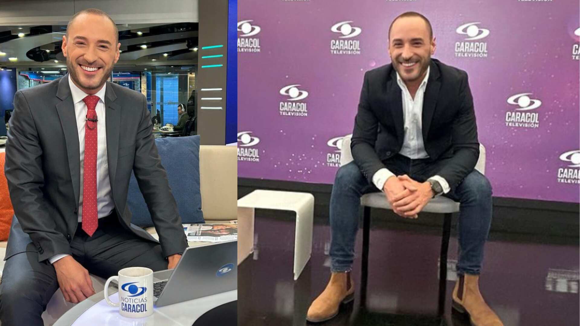 Andrés Montoya de Noticias Caracol dio cátedra de paternidad con gestos de amor a su hijo