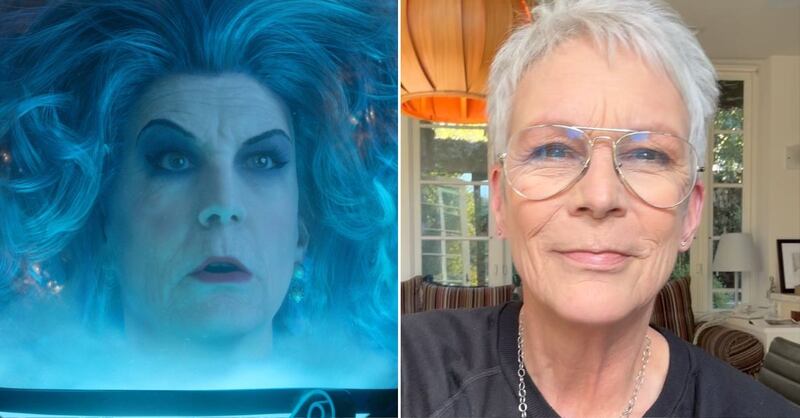 Jamie Lee Curtis en 'Mansión embrujada' y en la vida real