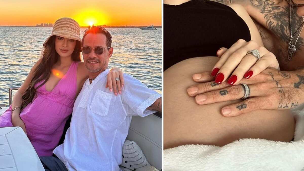 Los fans de Marc Anthony aseguran que el bebé que tuvo con Nadia Ferreira es el ‘Lucky Seven’ ¿Qué significa?