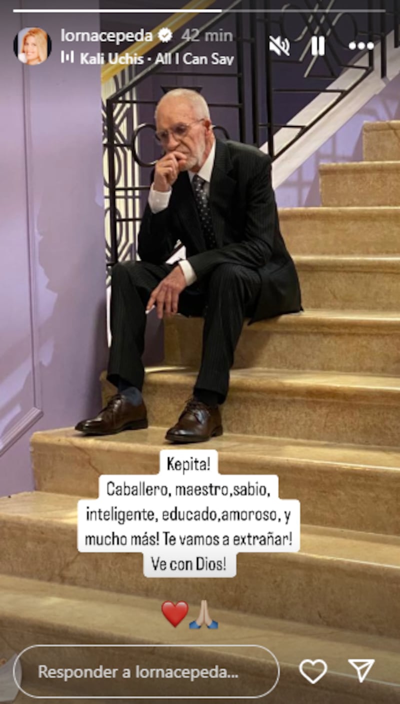 Lorna Cepeda desde sus redes sociales