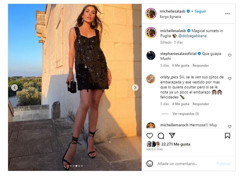 Michelle Salas deslumbró con sus looks en Italia