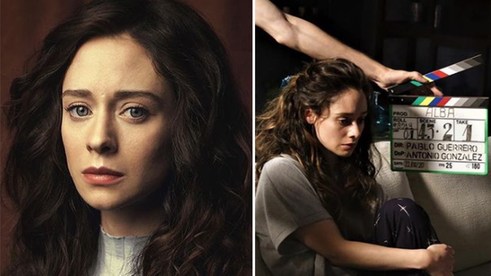 Protagonista de la serie 'Alba' en escenas de esta producción de Netflix.