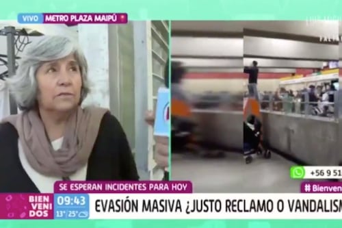 “Esto no es vandalismo”: “Abuelita” encaró al “Bienvenidos” por criminalizar las evasiones en el Metro
