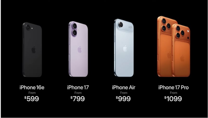 Diseños de iPhone 17
