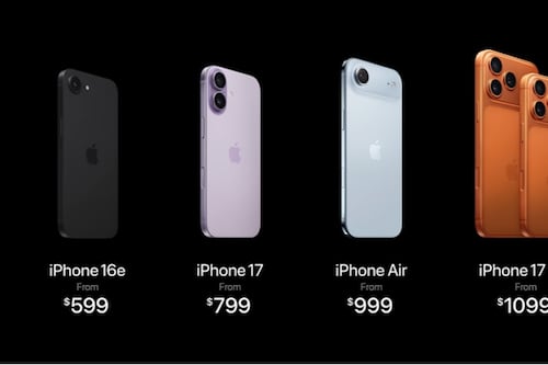 Lista de todos los nuevos iPhone 17 y Air con precios y nuevas funciones