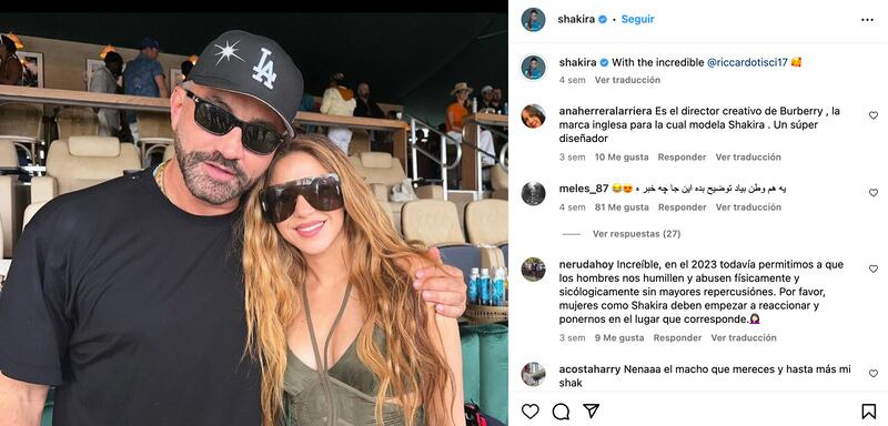 Shakira en el GP de Miami