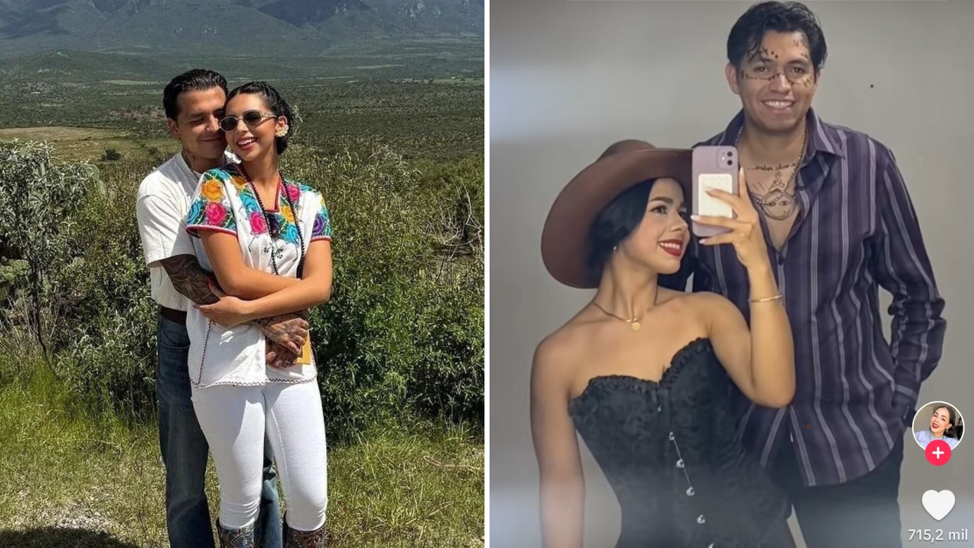 ¡Son igualitos! Pareja se viraliza al disfrazarse de Nodal y Angela