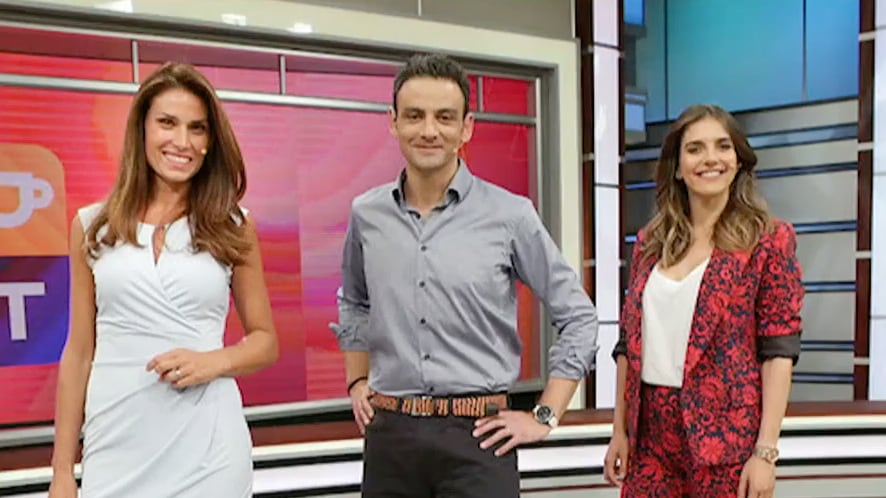 Carolina Escobar, Gonzalo Ramírez y María Luisa Godoy en "Buenos Días a Todos"