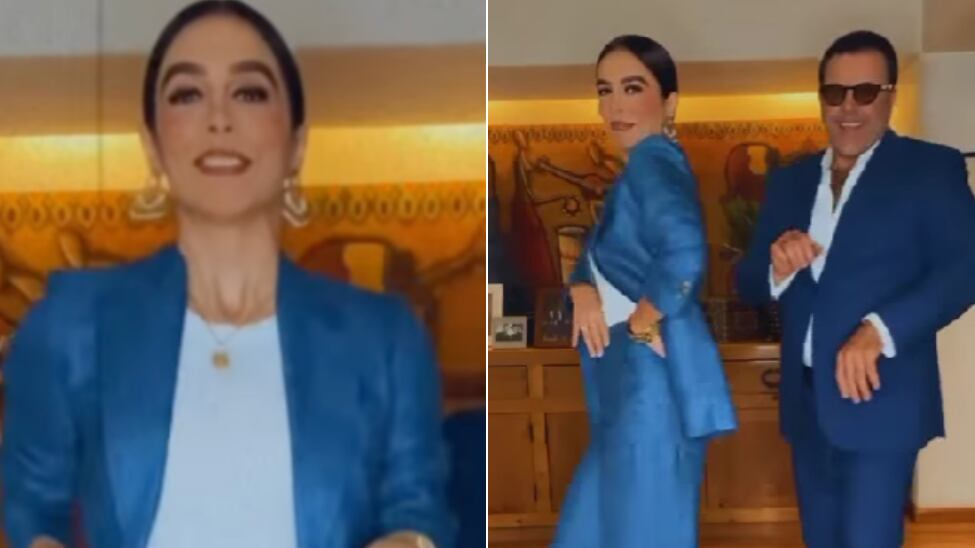 Biby Gaytán y Eduardo Capetillo bailando juntos