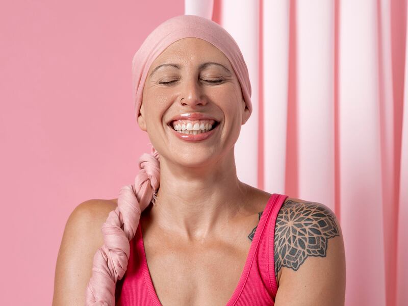 Mujer con cáncer