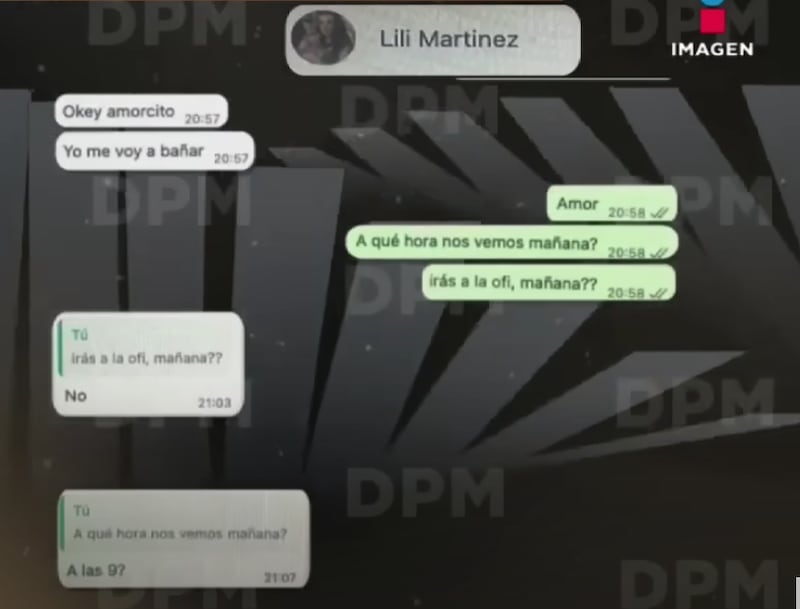 Conversación de Marco Chacón con su supuesta amante