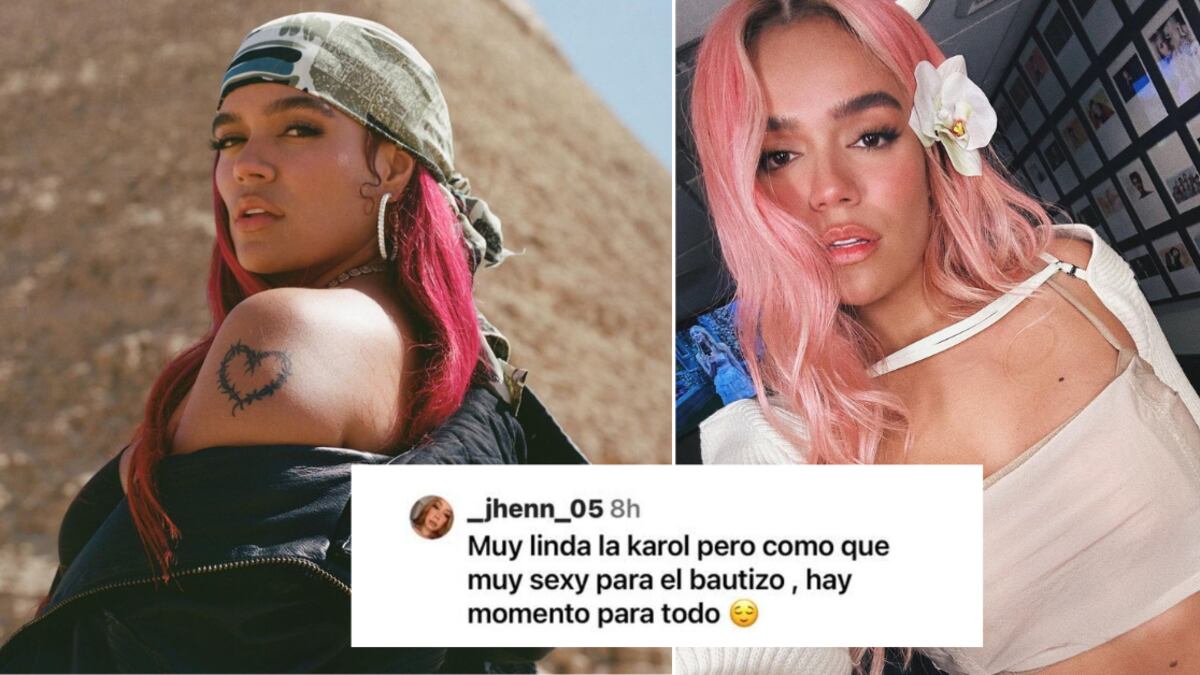 Para los fans, la elección del look de Karol G para el bautizo de su sobrina fue desatinada.