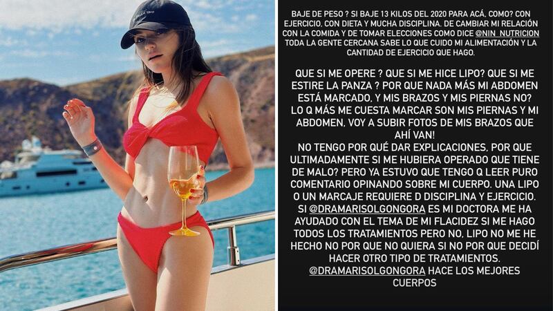 Sofía Castro Rivera se hartó de las críticas y le envió contundente mensaje a quienes opinan sobre su cuerpo.