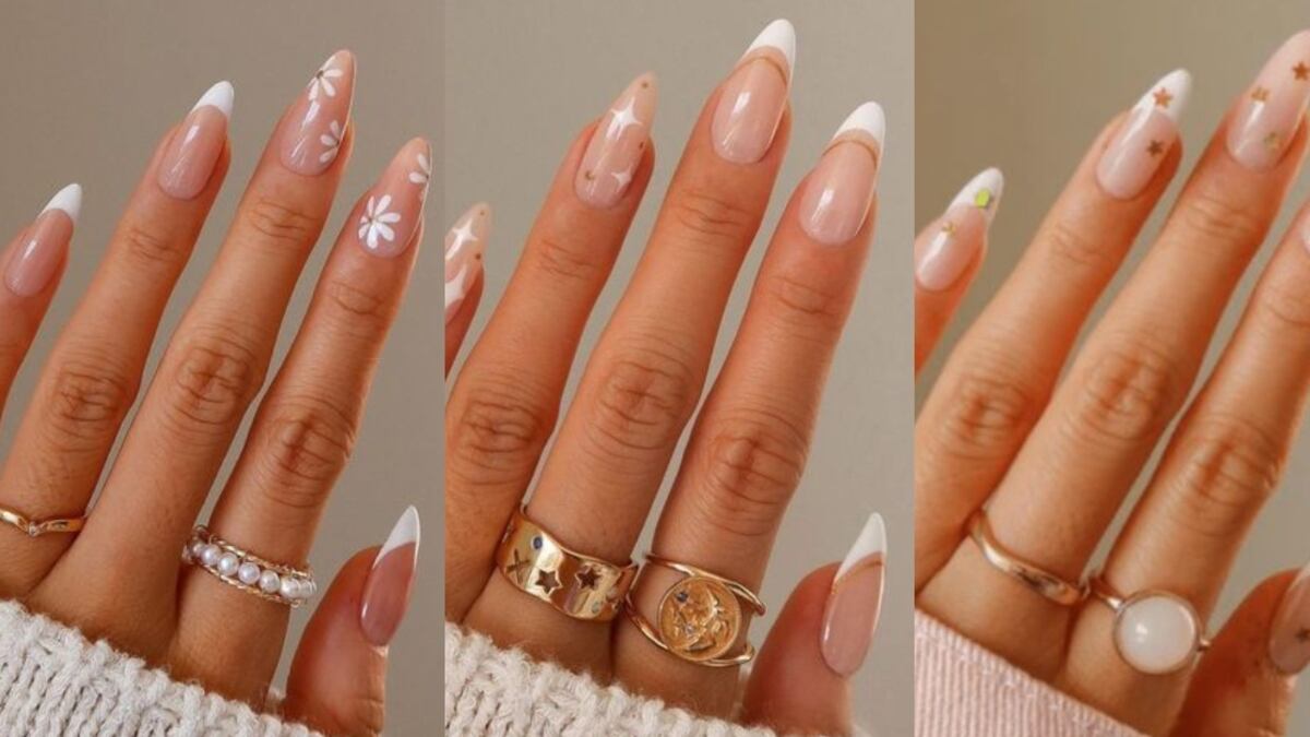 Uñas francesas estampadas