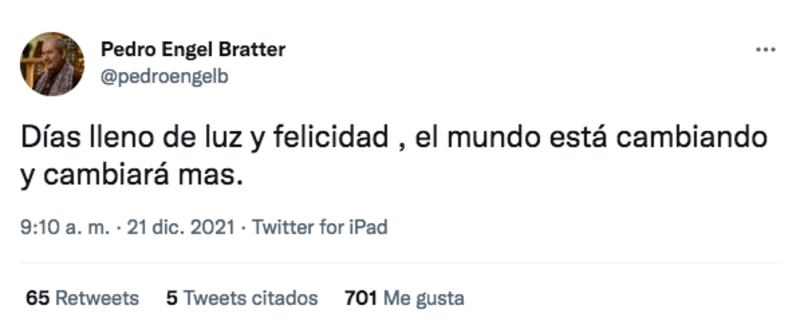 Pedro Engel entregó predicción para los próximos días