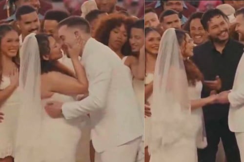 Novios que se casaron en el show de medio tiempo agradecen a Bad Bunny: “Gracias por enfatizar el amor”