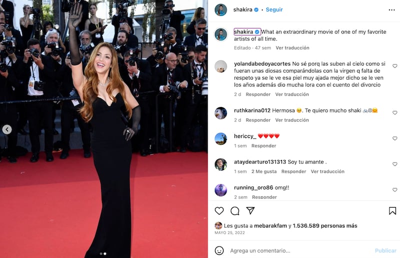 Shakira: vestido de la venganza