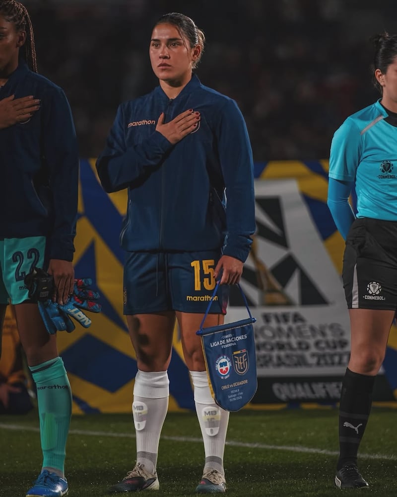Manoly Baquerizo, jugadora de La Tri