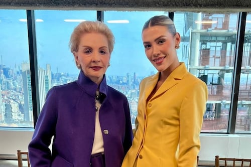 ¡Entre las mejores! Michelle Salas desfila en pasarela de Carolina Herrera en NY