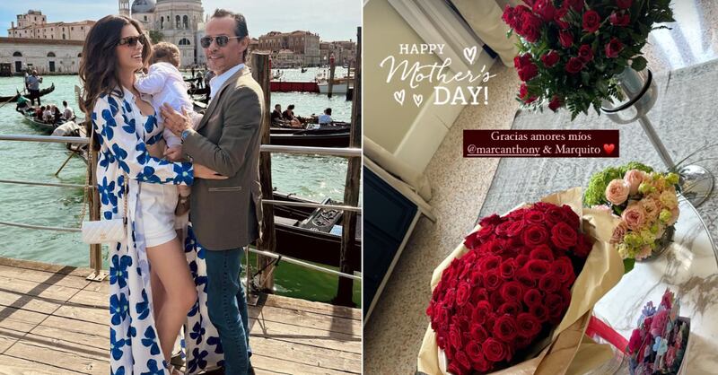 Mac Anthony ceñebra el día de las madres y el cumpleaños de Nadia Fereira junto a Marquito