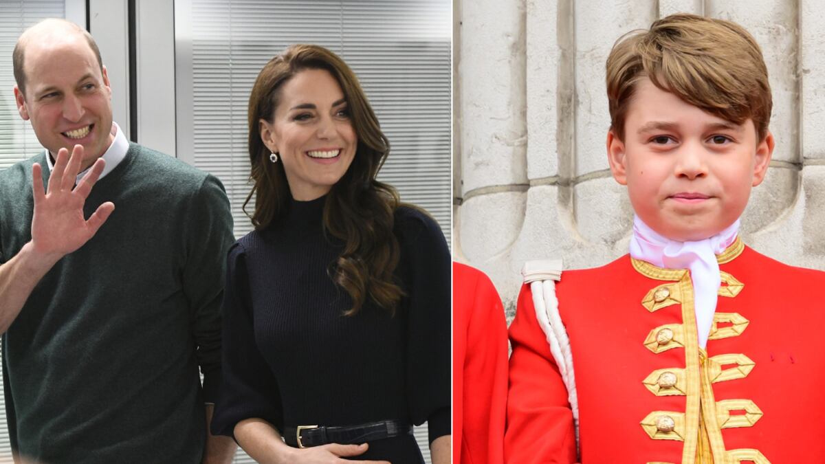 Kate Middleton, príncipe William y George de Gales