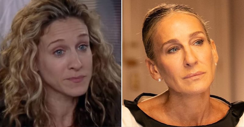 Sarah Jessica Parker al inicio de 'Sex and the City' y en la actualidad