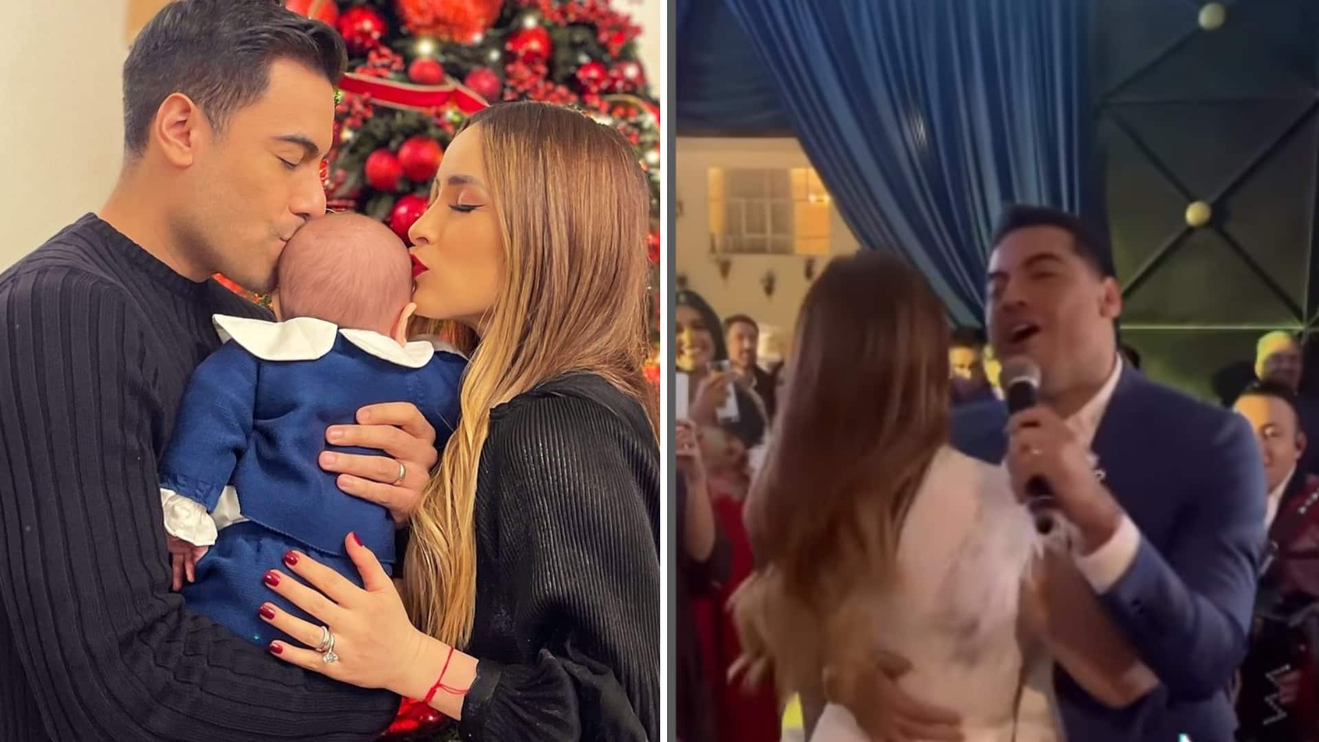 Carlos Rivera y Cynthia Rodríguez fueron criticados por la gran fiesta de lujo del bautizo de su hijo y hast cuestionaron su relación.