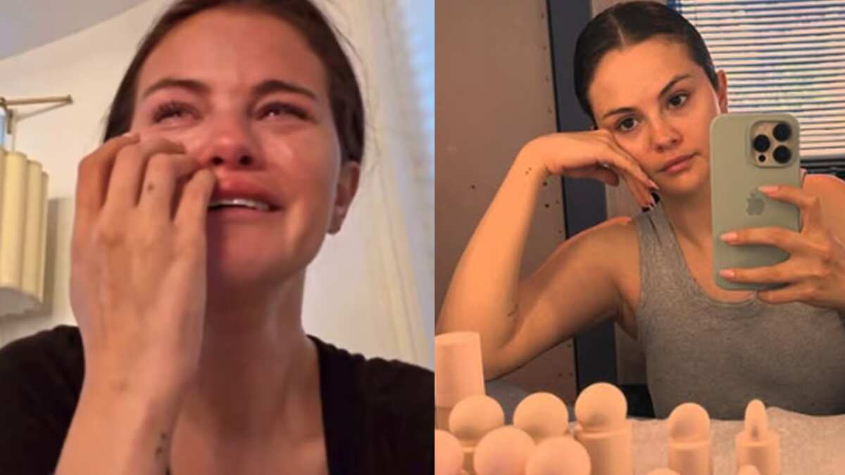 Selena Gómez llora