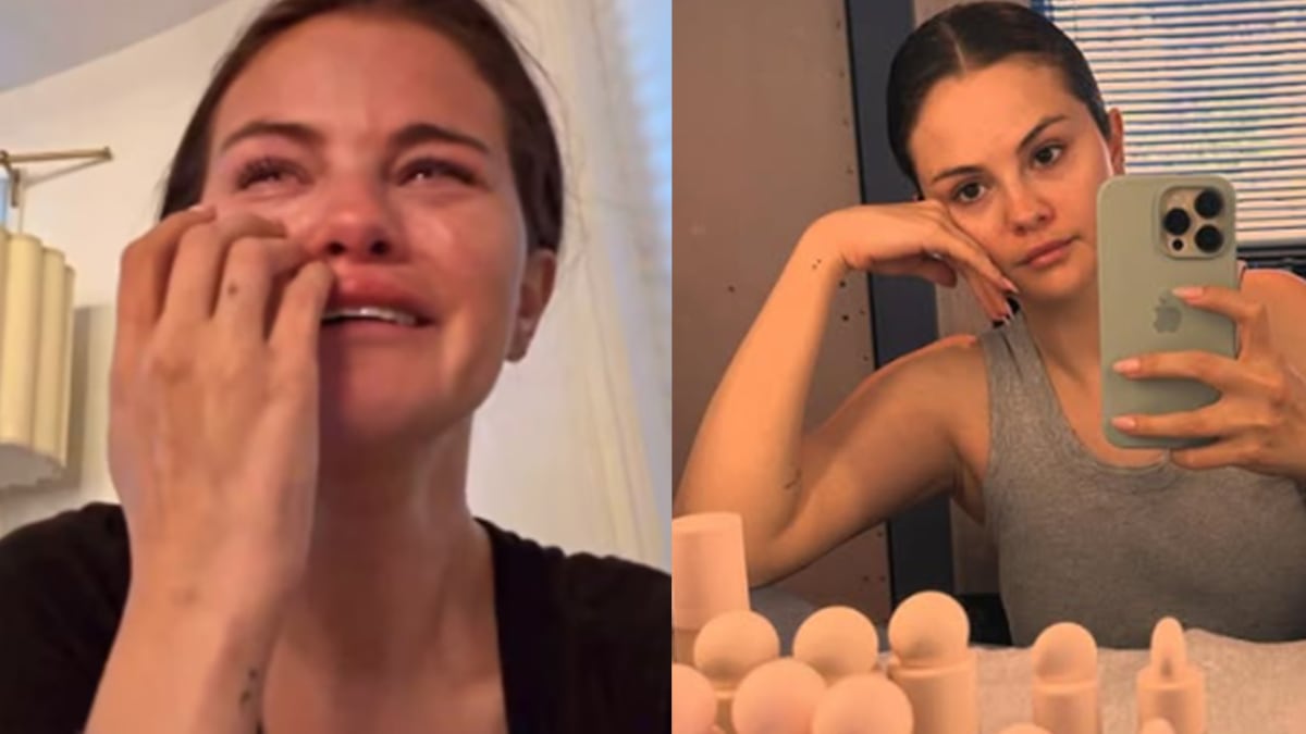Selena Gómez llora