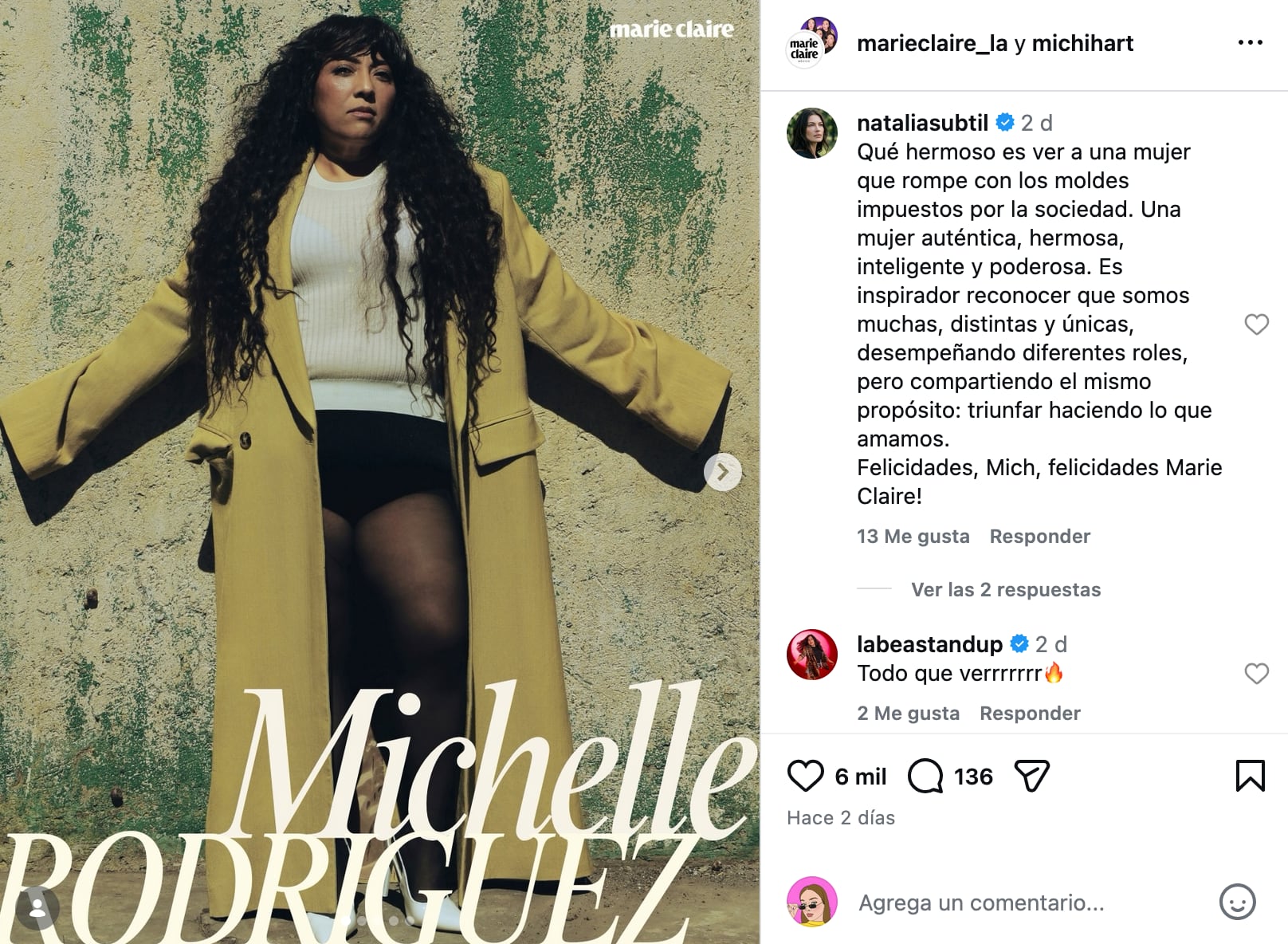 Instagram: @marieclaire_la