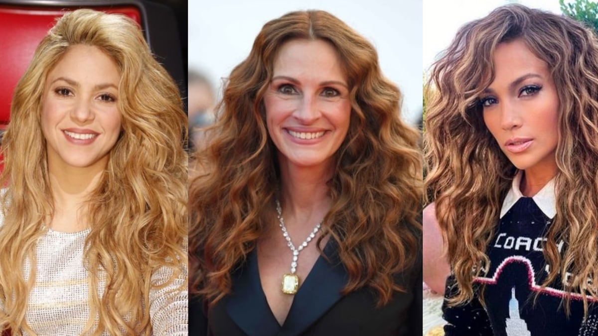 Cortes de cabello rizado para mujeres de 40 y 50 años segun las famosas