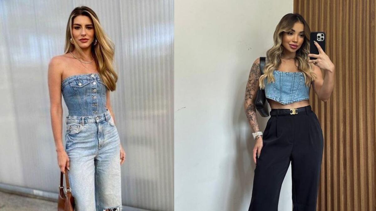 Moda corsé mezclilla