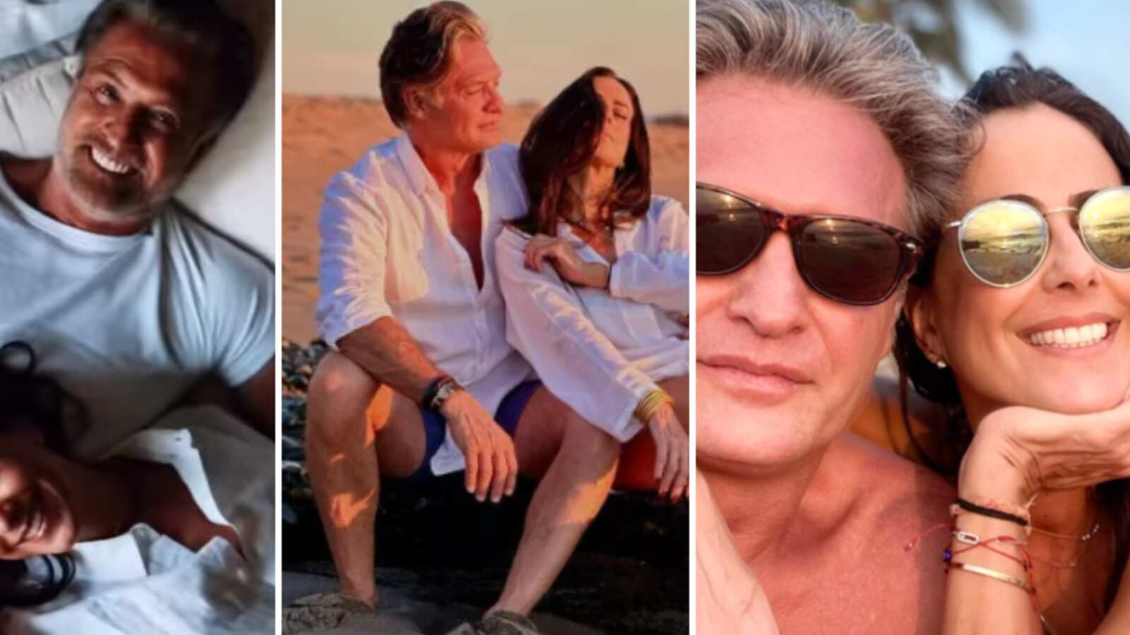 Juan Soler y su novia Paulina Mercado