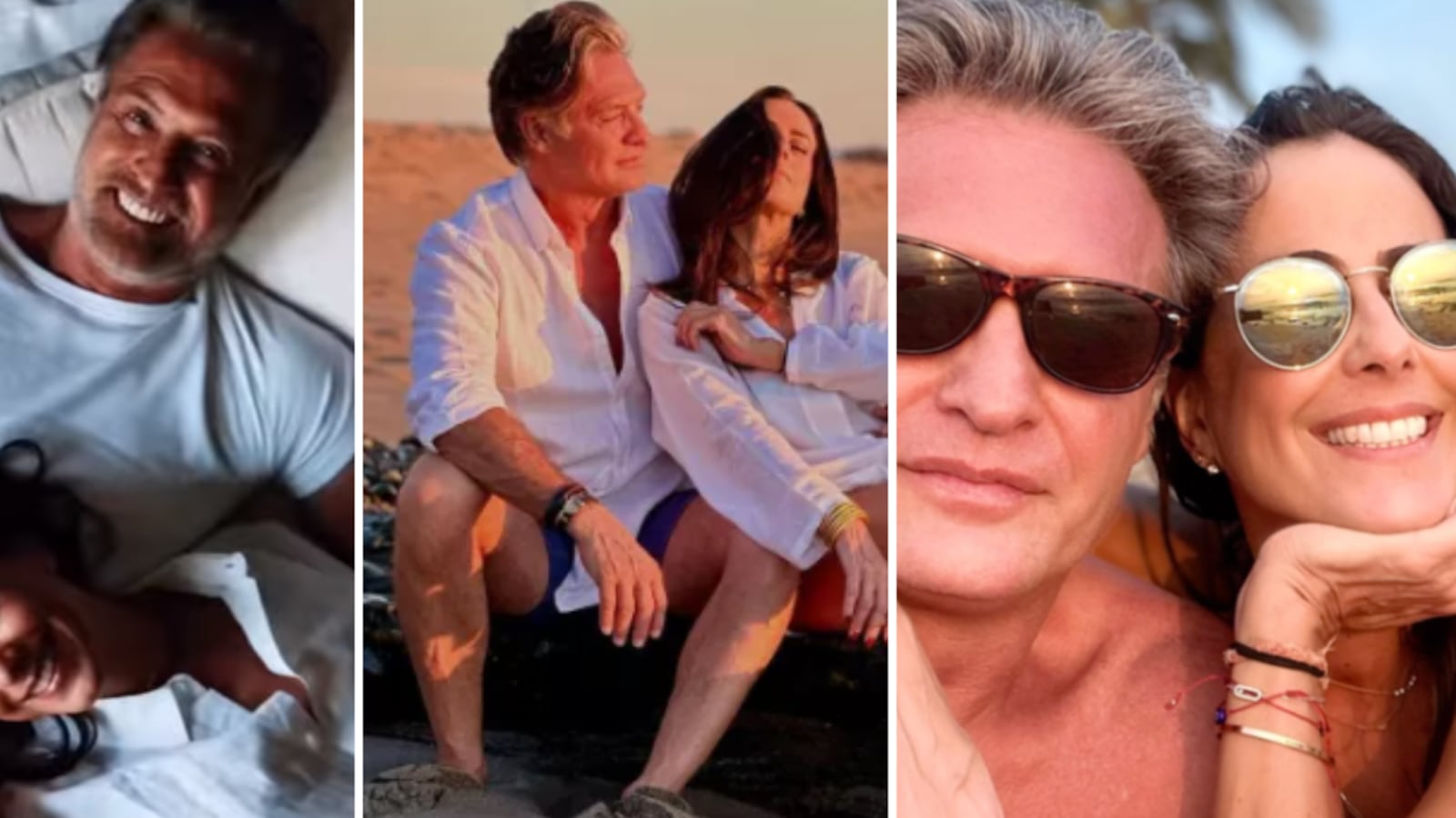 Juan Soler y su novia Paulina Mercado