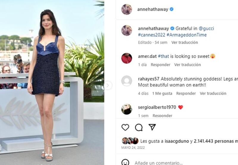Anne Hathaway looks