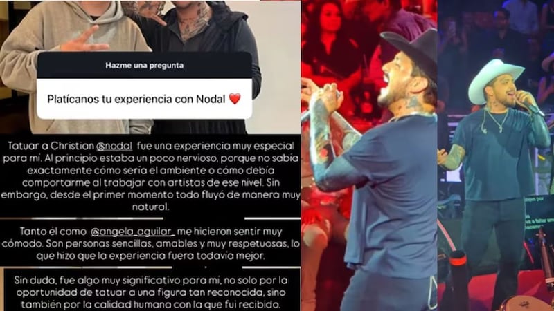Todos los detalles sobre el nuevo tatuaje de Christian Nodal