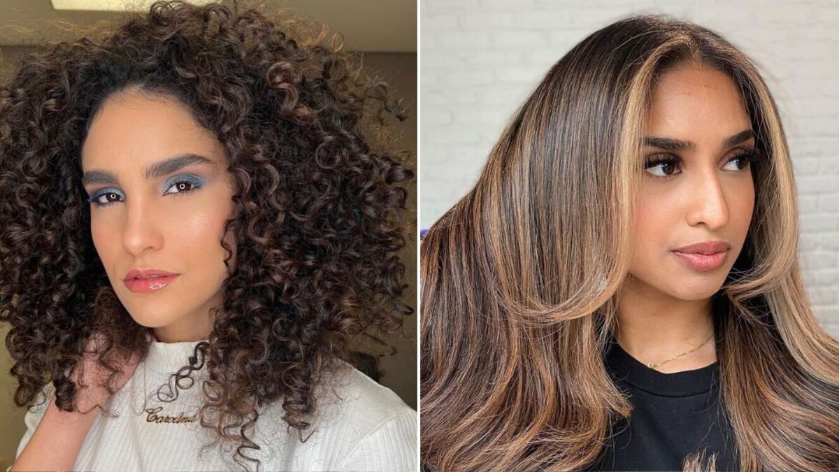 Mujeres morenas con mechas de moda este 2022