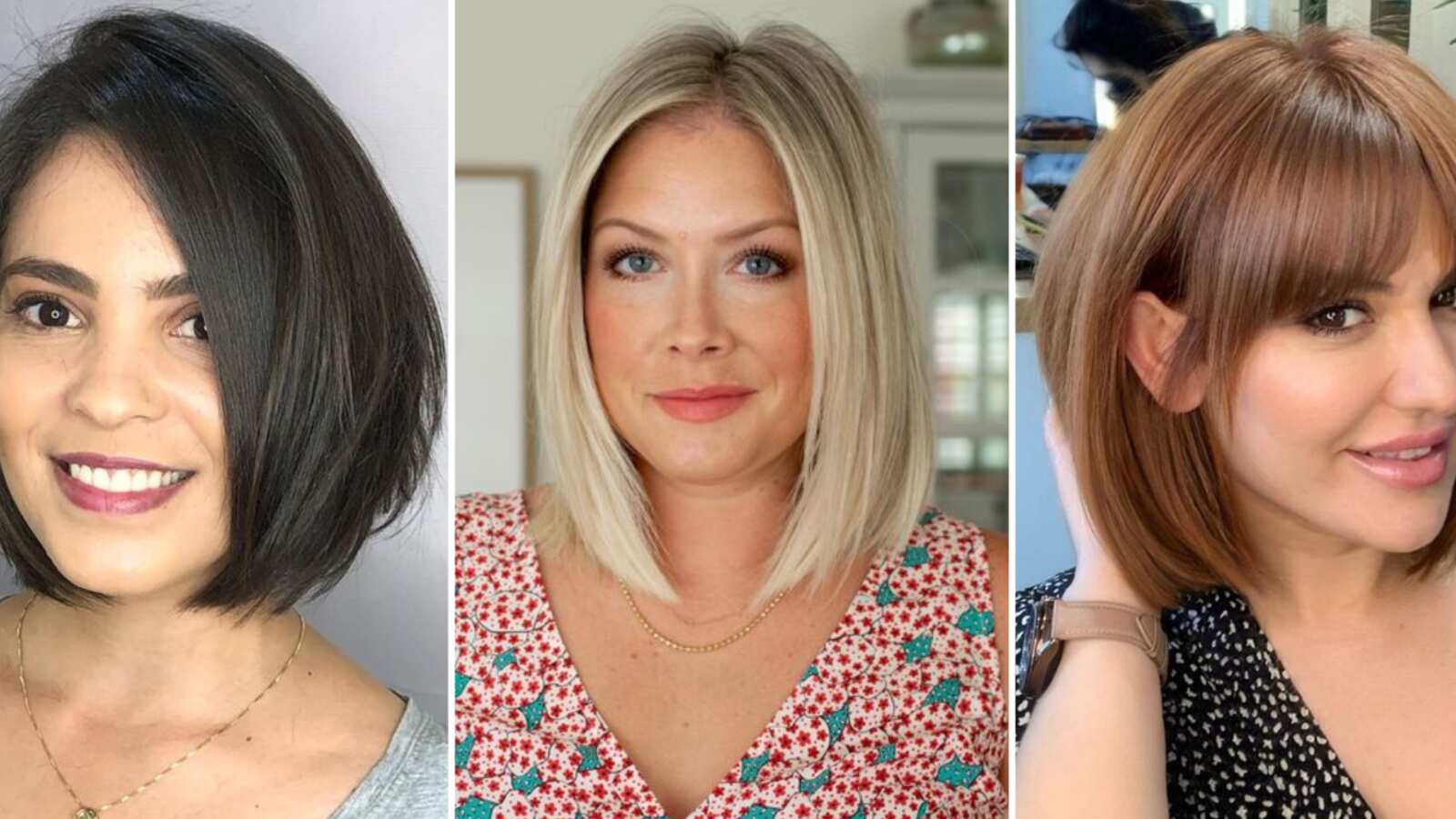 Cortes de cabello para mujeres 40 años y cara redonda