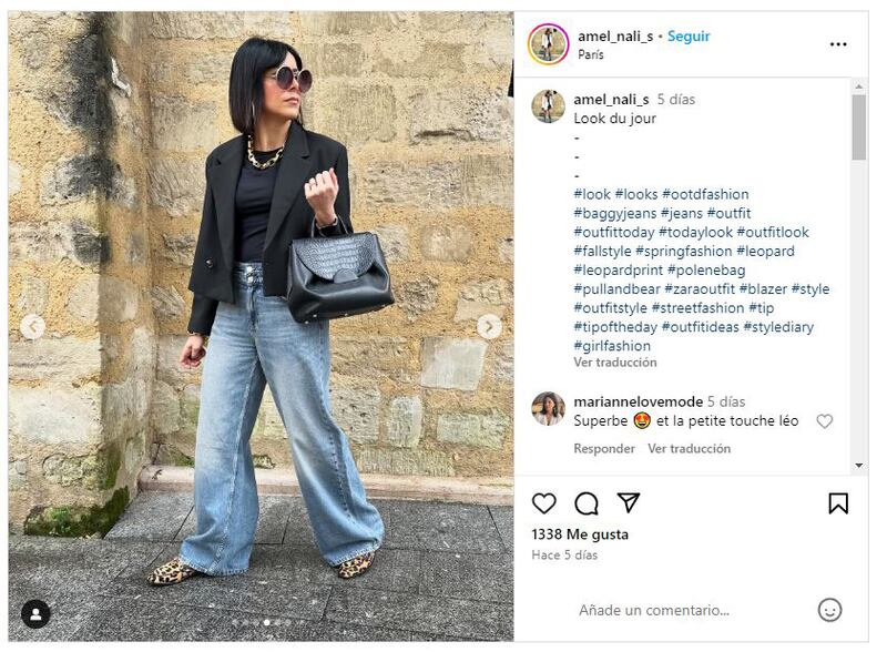 El jean baggy es perfecto para concertar looks cómodos y elegantes en esta temporada primaveral