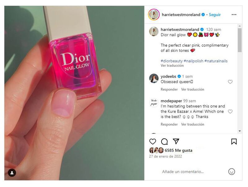 Los tintes de uñas son la última tendencia en cuanto a manicura natural