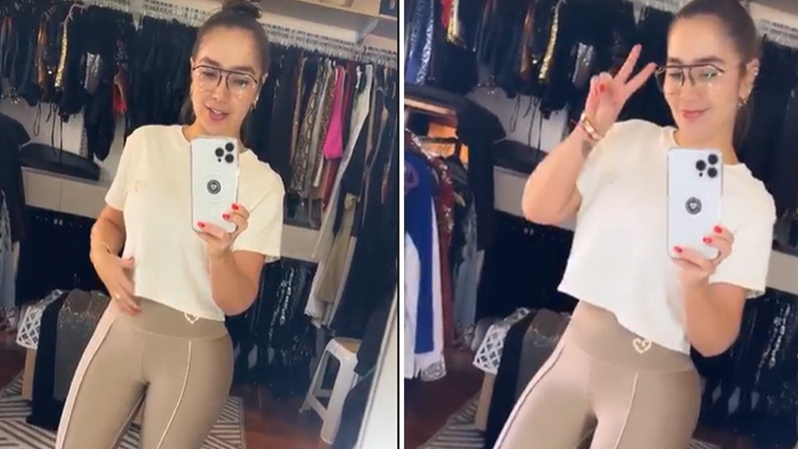 La actriz y empresaria Paola Jara da impacta con su look deportiva y natural.