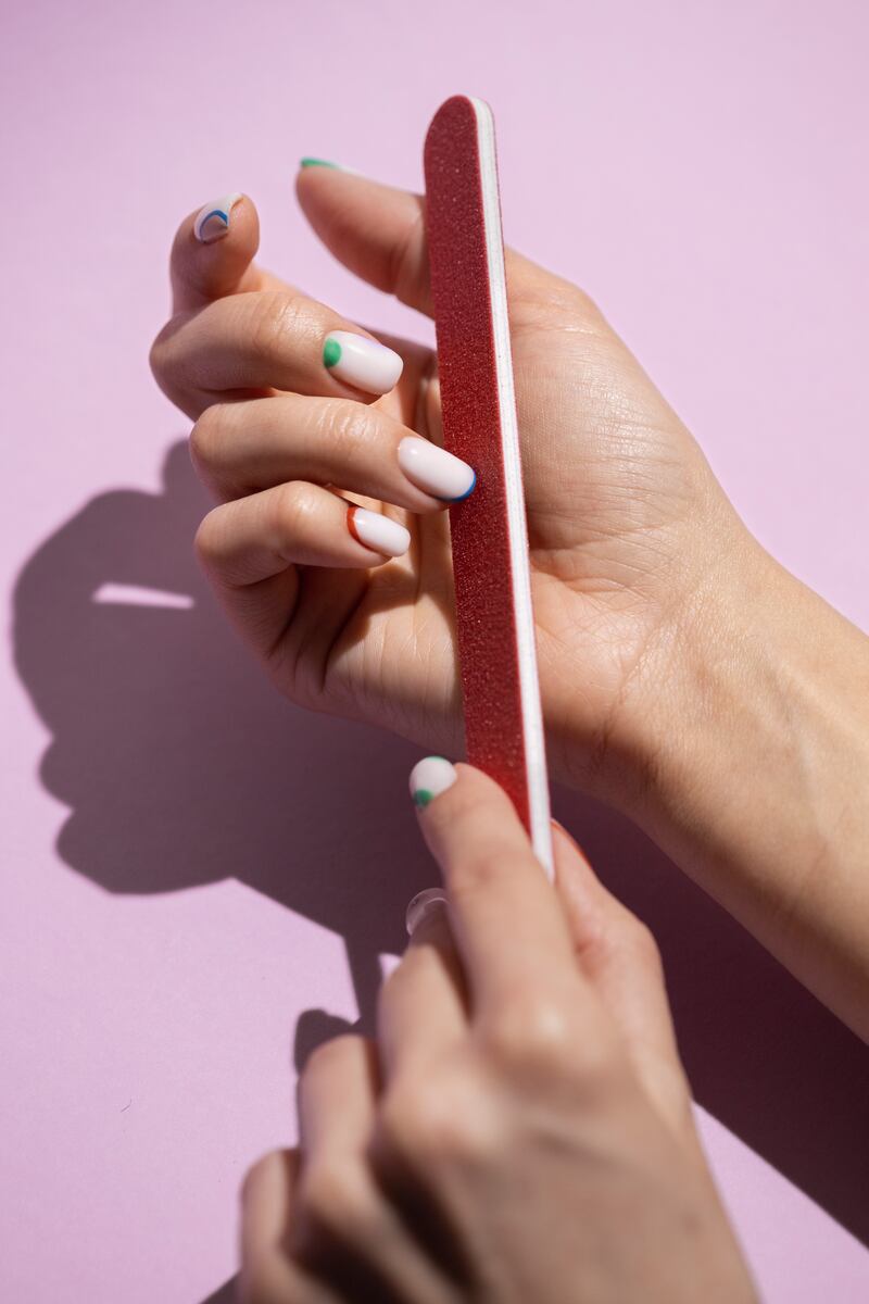 Uñas 'media luna'