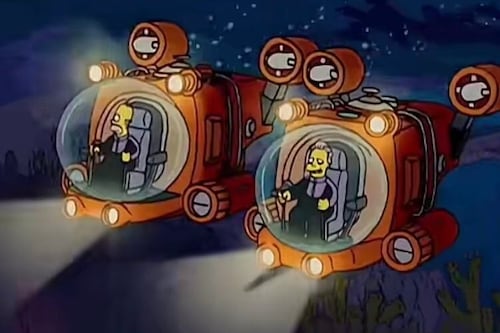 Lo volvieron a hacer: Los Simpson predicen la tragedia de los millonarios que bajaron a ver los restos del Titanic