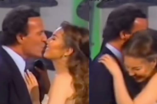 Thalía también fue víctima de Julio Iglesias: Así fue la ocasión en la que le robó un beso